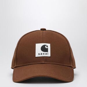 SACAI X CARHARTT WIP Collaborative Logo Cap Men Beige Hats & Caps
